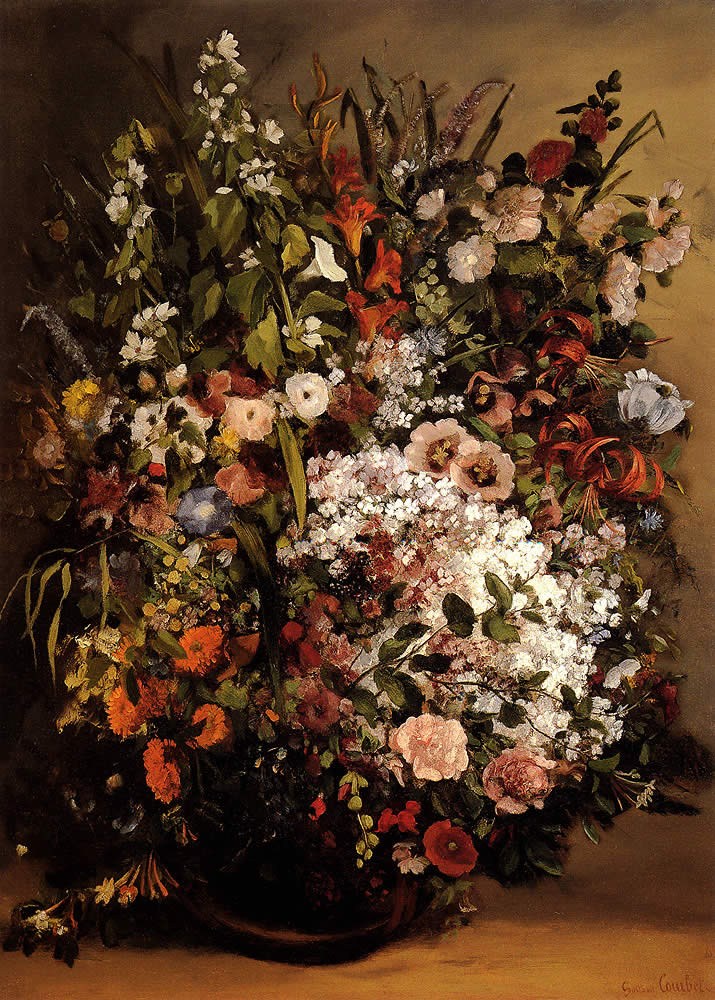 Gustave Courbet Bouquet of Flowers in a Vase